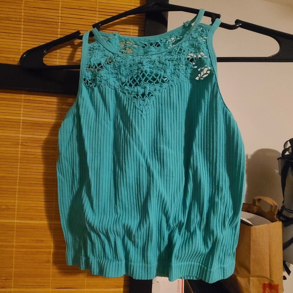 DONATING 6/1 5/$30 Aeropostale Live Love Dream Lacey Racerback Crop Top